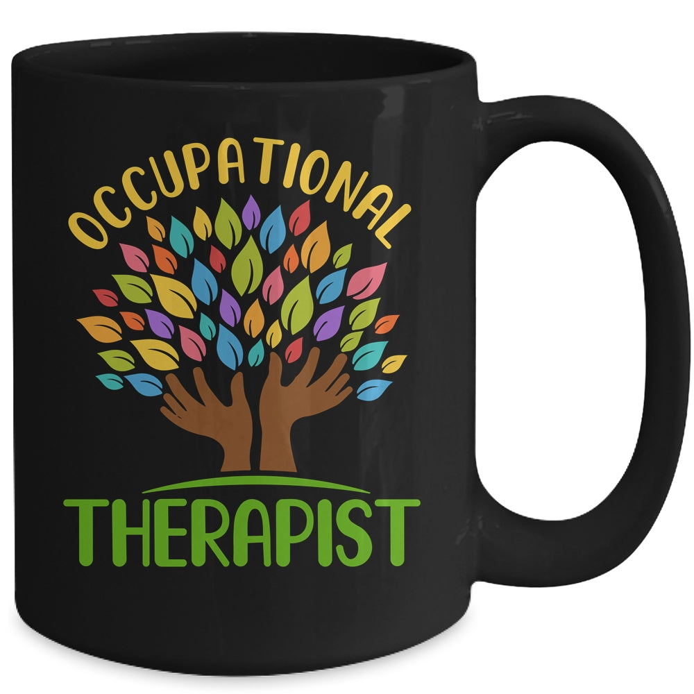 Occupational Therapist Special Needs Rainbow Tree Mug | siriusteestore