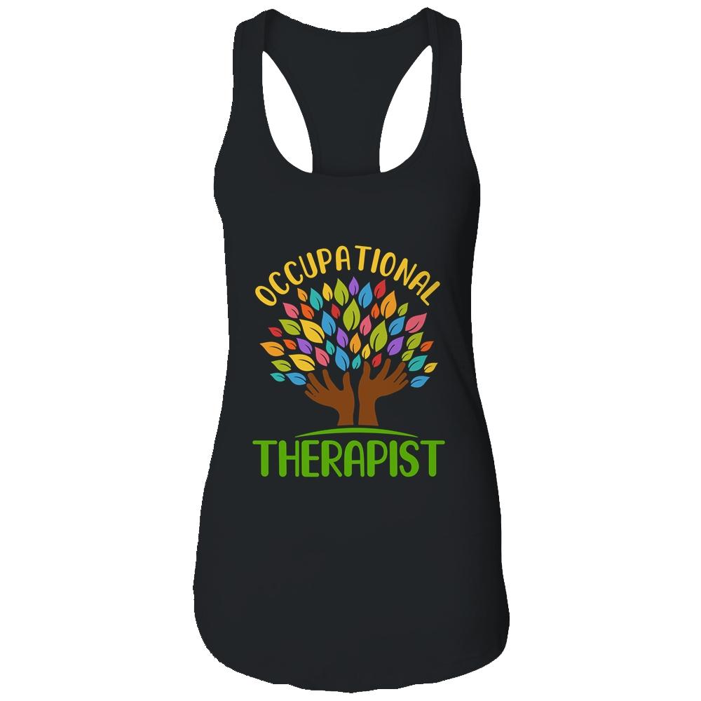 Occupational Therapist Special Needs Rainbow Tree Shirt & Tank Top | Siriustee.com