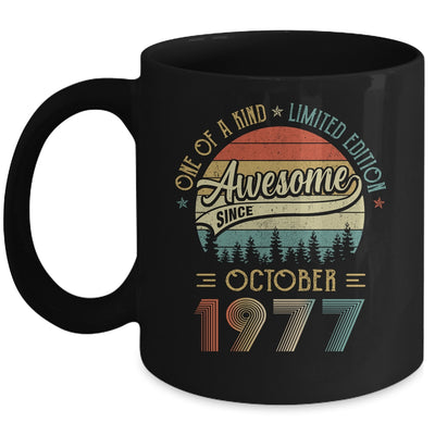 October 1977 Vintage 45 Years Old Retro 45th Birthday Mug | siriusteestore