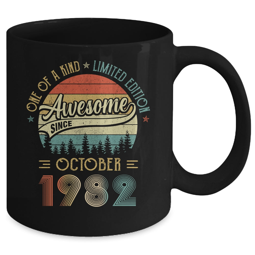 October 1982 Vintage 40 Years Old Retro 40th Birthday Mug | siriusteestore