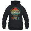 October 1982 Vintage 40 Years Old Retro 40th Birthday Shirt & Hoodie | siriusteestore