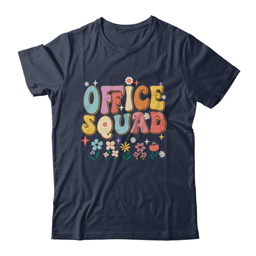Office Squad Groovy Happy Flower Retro Shirt & Hoodie | siriusteestore