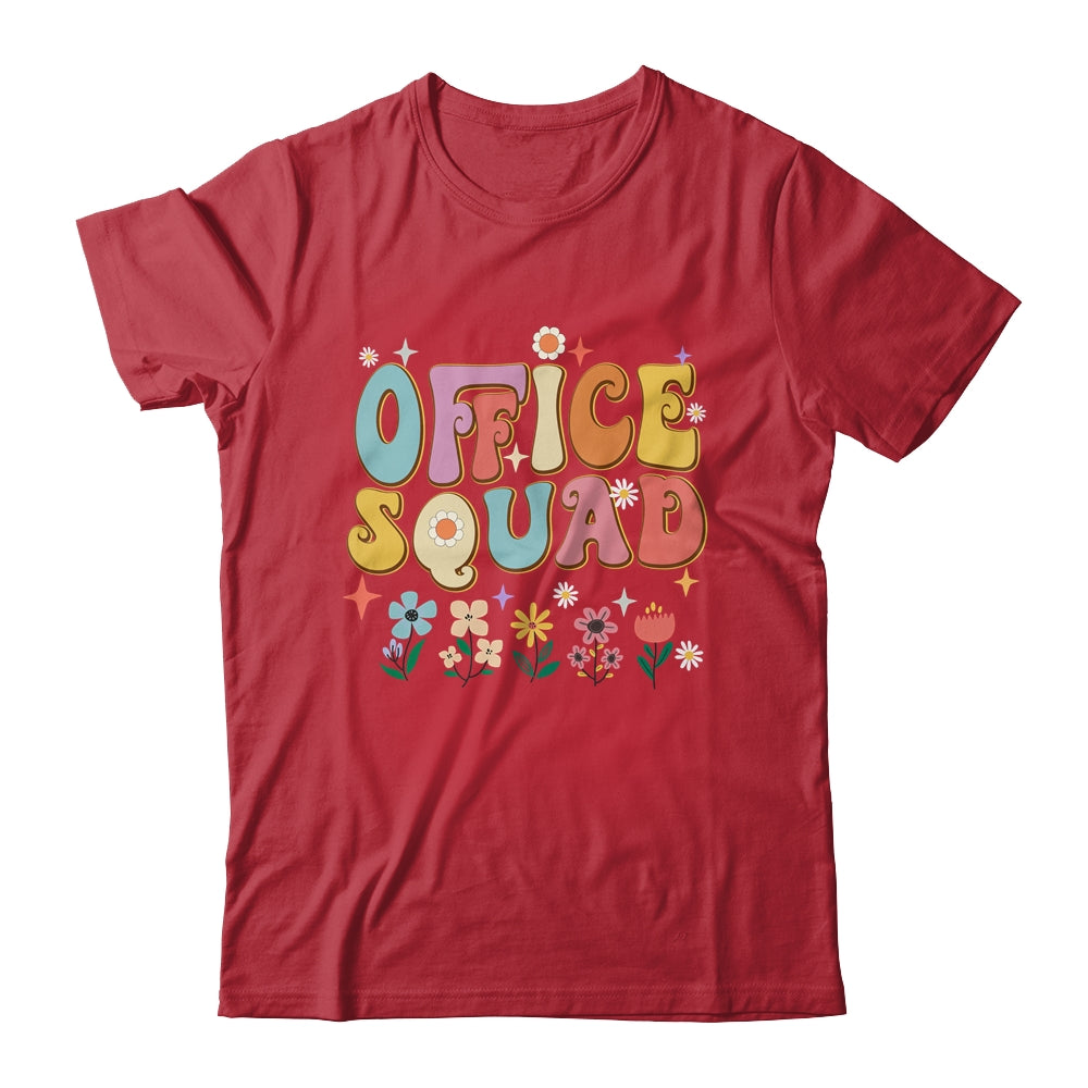 Office Squad Groovy Happy Flower Retro Shirt & Hoodie | siriusteestore