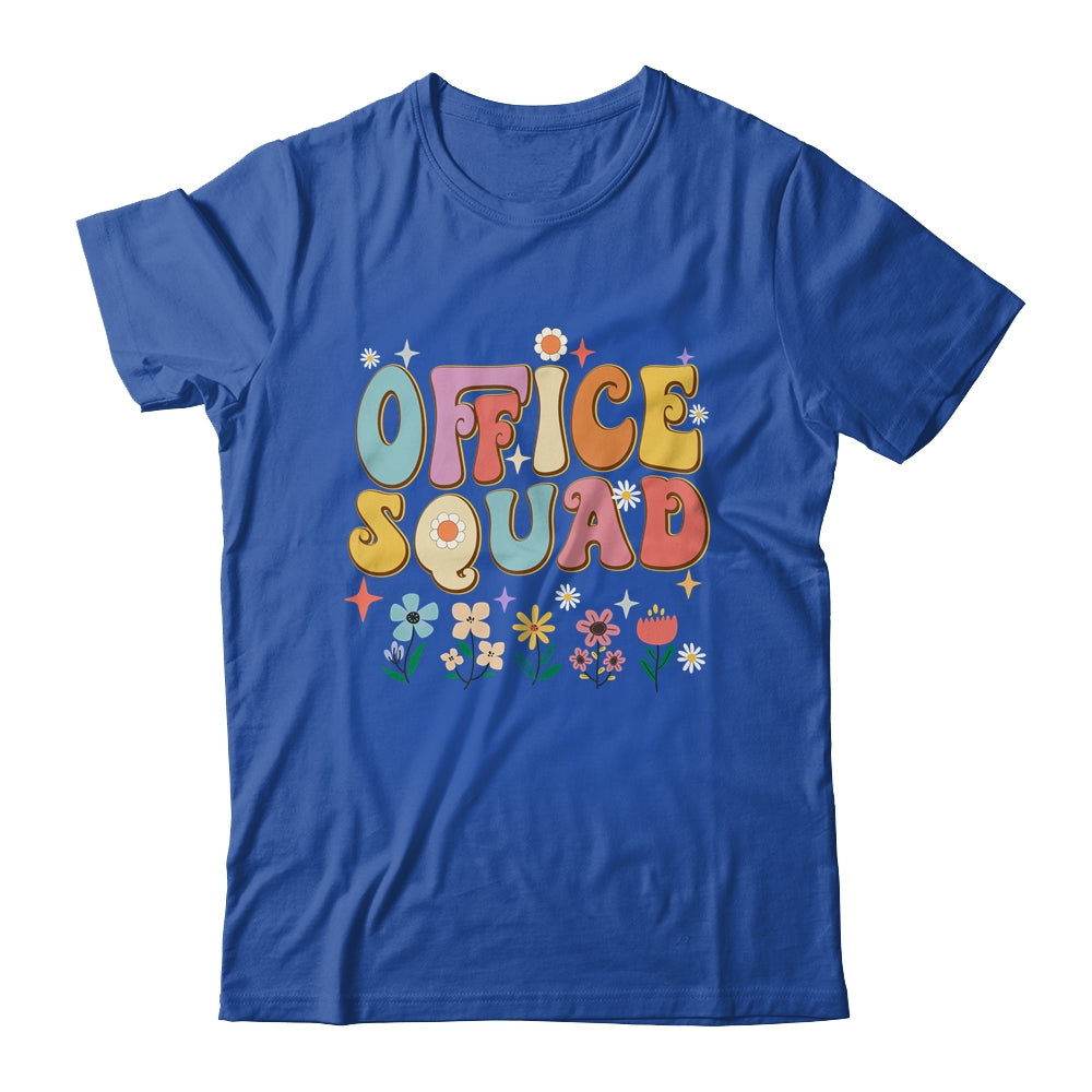 Office Squad Groovy Happy Flower Retro Shirt & Hoodie | siriusteestore