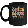 Office Squad Groovy Happy Flower Retro Mug | siriusteestore