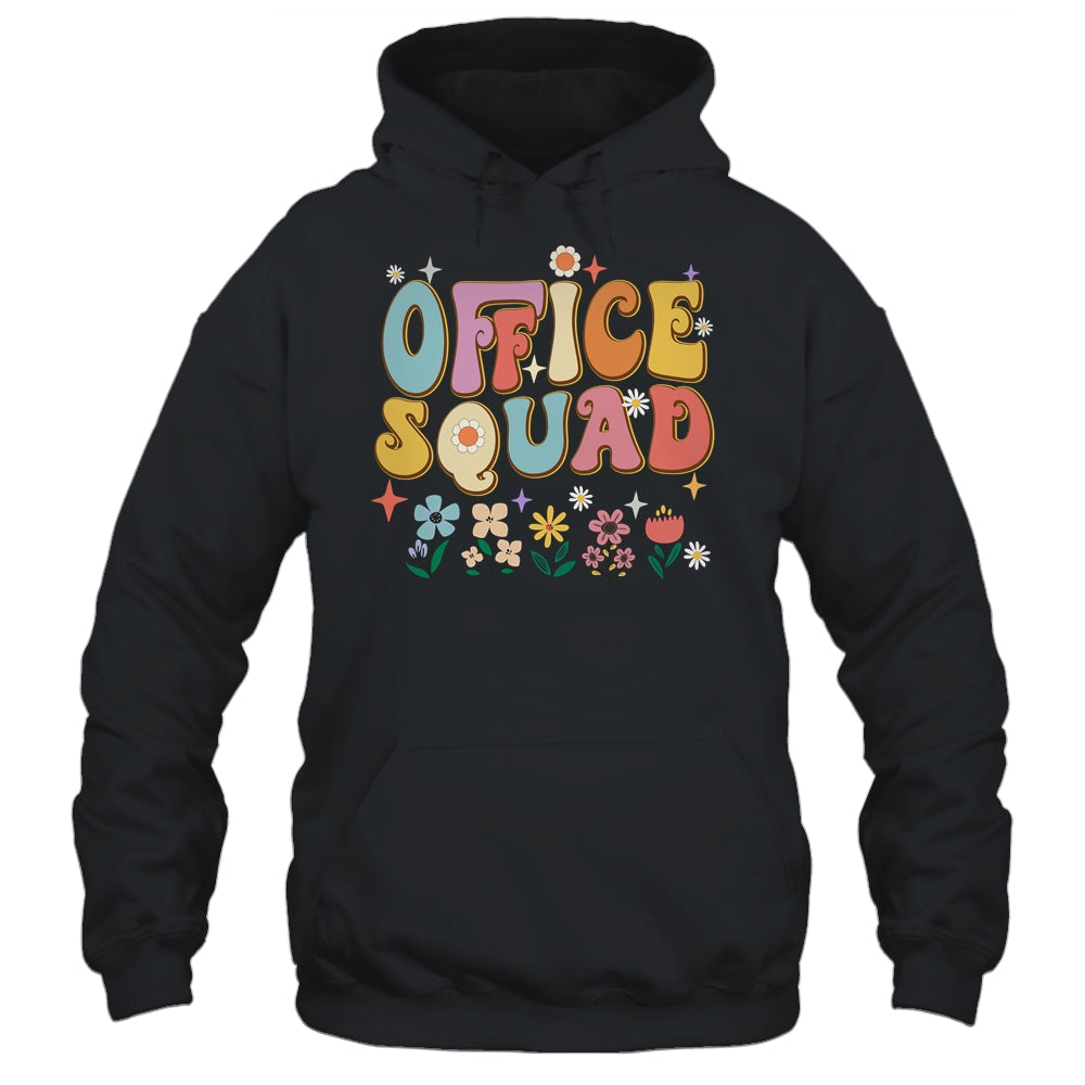 Office Squad Groovy Happy Flower Retro Shirt & Hoodie | siriusteestore