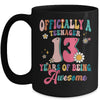 Officially Teenager 13 Years Of Being Awesome 13th Birthday Mug | siriusteestore