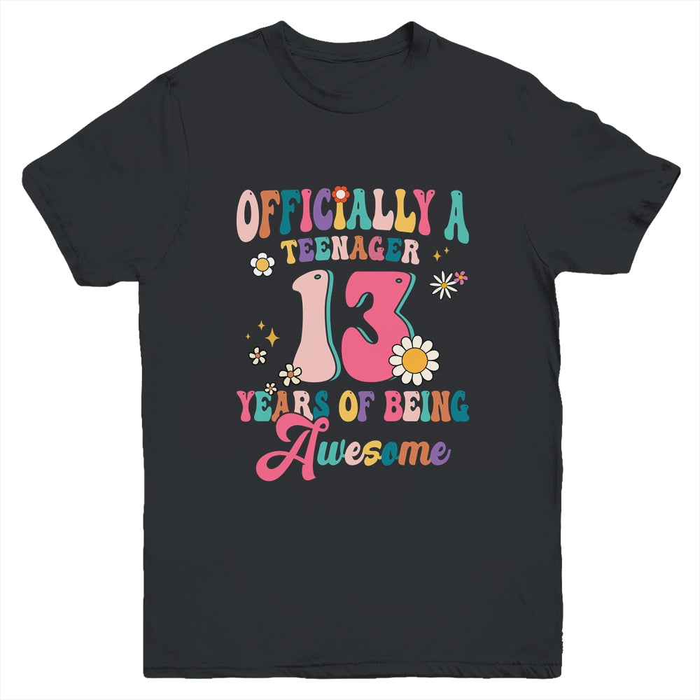 Officially Teenager 13 Years Of Being Awesome 13th Birthday Youth Shirt | siriusteestore