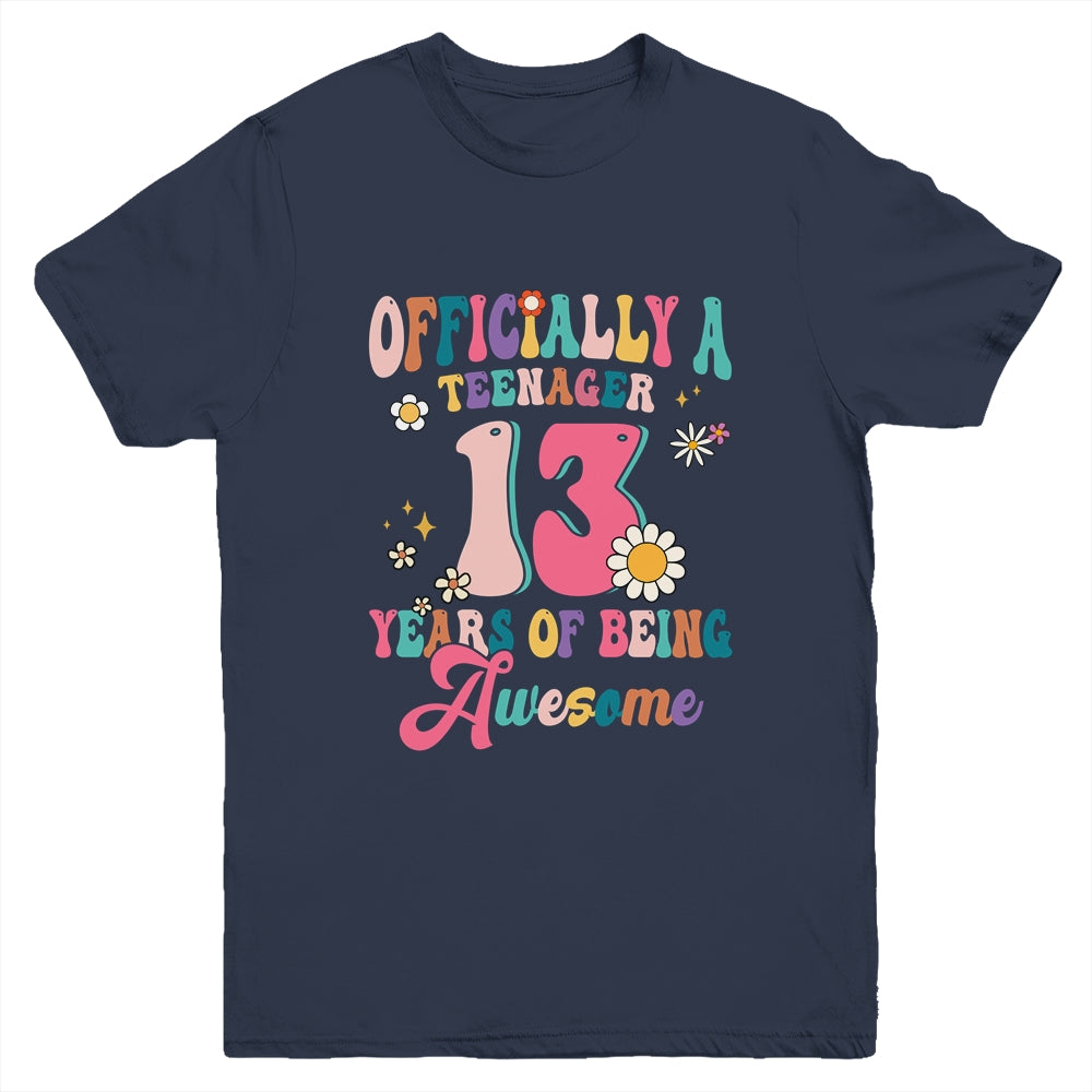 Officially Teenager 13 Years Of Being Awesome 13th Birthday Youth Shirt | siriusteestore