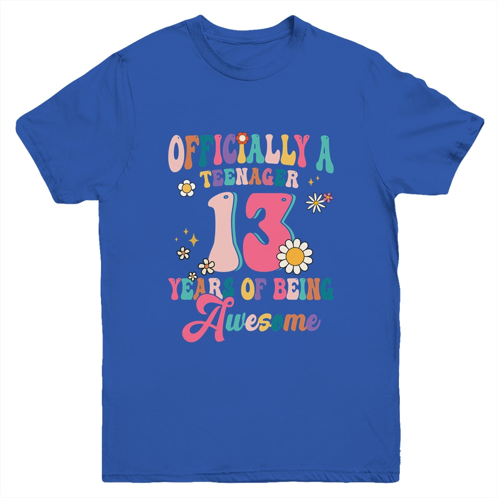 Officially Teenager 13 Years Of Being Awesome 13th Birthday Youth Shirt | siriusteestore