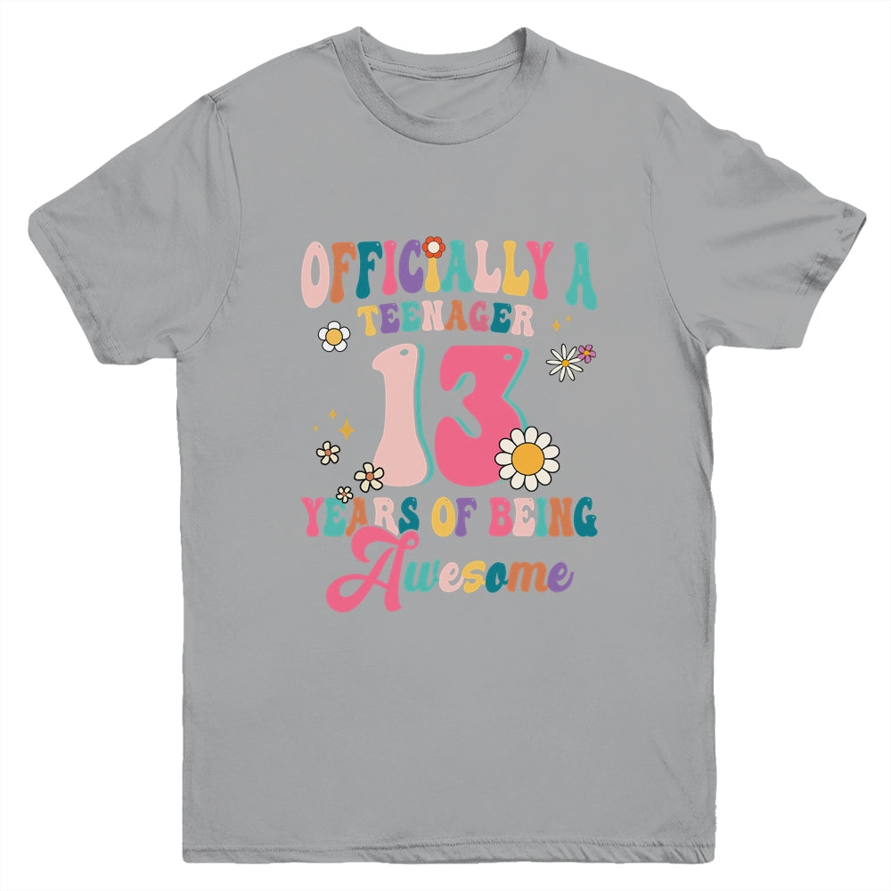 Officially Teenager 13 Years Of Being Awesome 13th Birthday Youth Shirt | siriusteestore
