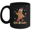 Oh Snap Gingerbread Funny Christmas Xmas Boy Girl Kids Mug | siriusteestore