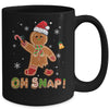 Oh Snap Gingerbread Funny Christmas Xmas Boy Girl Kids Mug | siriusteestore