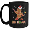 Oh Snap Gingerbread Funny Christmas Xmas Boy Girl Kids Mug | siriusteestore