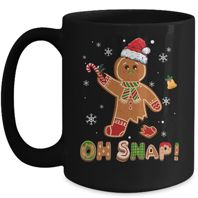 Oh Snap Gingerbread Funny Christmas Xmas Boy Girl Kids Mug | siriusteestore