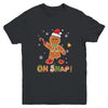 Oh Snap Gingerbread Funny Christmas Xmas Boy Girl Kids Youth Shirt | siriusteestore