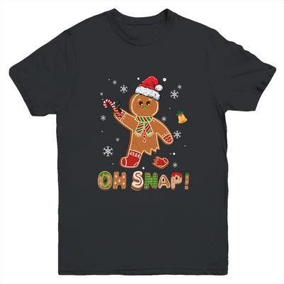 Oh Snap Gingerbread Funny Christmas Xmas Boy Girl Kids Youth Shirt | siriusteestore