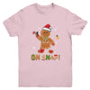Oh Snap Gingerbread Funny Christmas Xmas Boy Girl Kids Youth Shirt | siriusteestore
