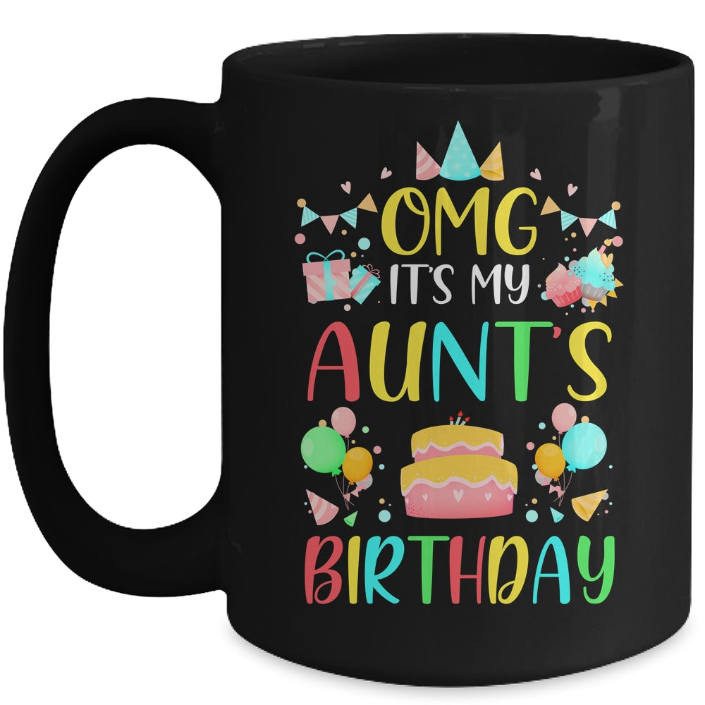 Omg It's My Aunt's Birthday Party Family Mug | siriusteestore
