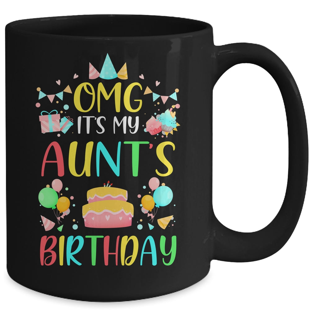 Omg It's My Aunt's Birthday Party Family Mug | siriusteestore