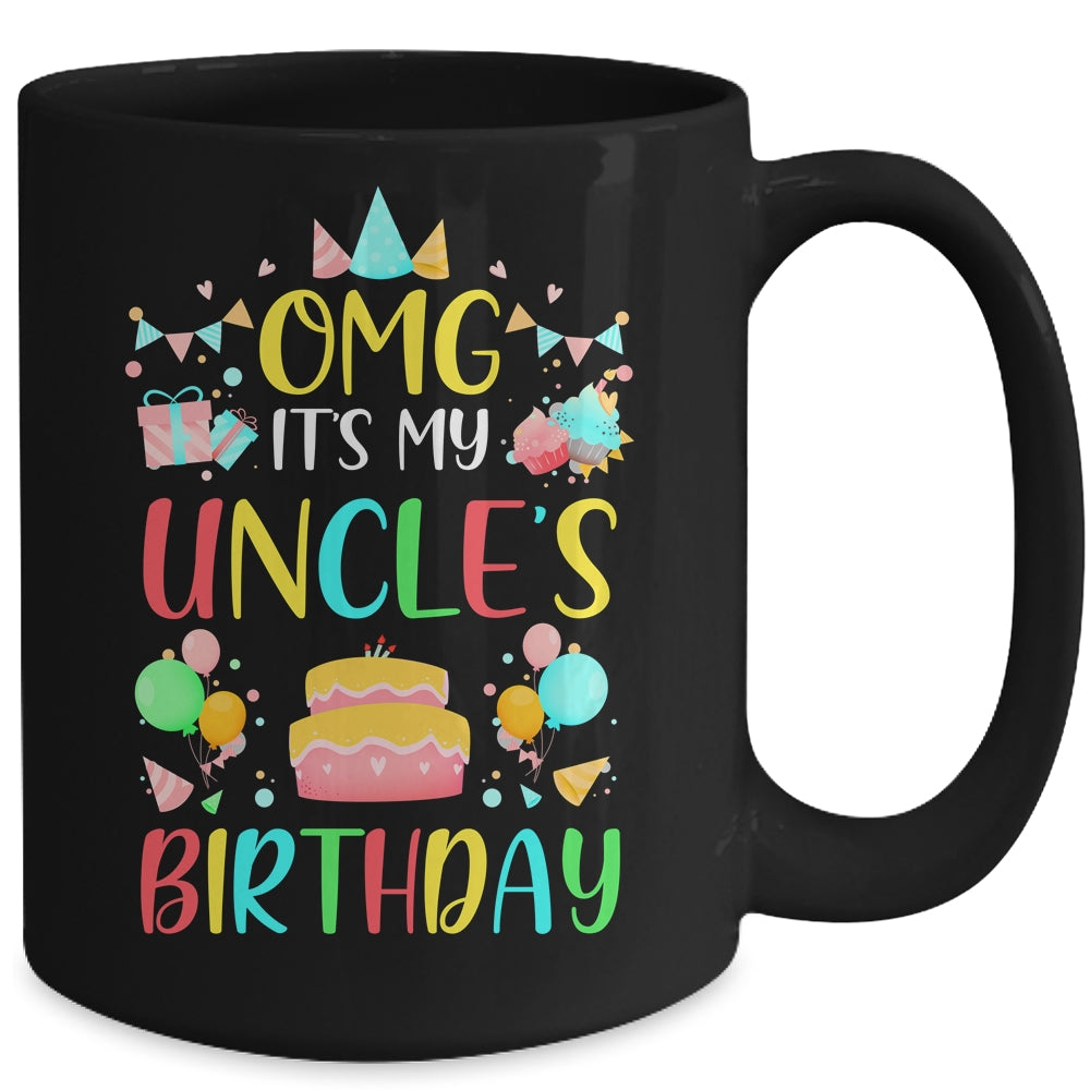 Omg It's My Uncle's Birthday Party Family Mug | siriusteestore