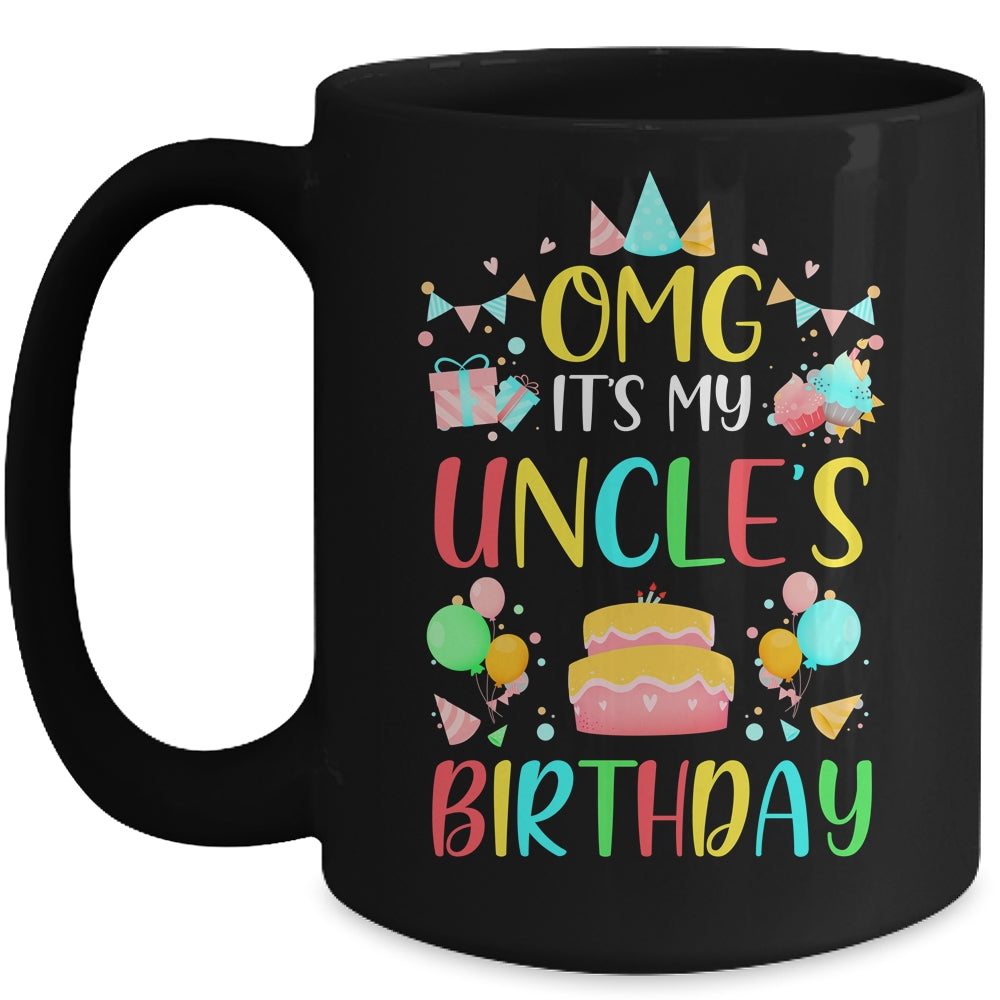 Omg It's My Uncle's Birthday Party Family Mug | siriusteestore
