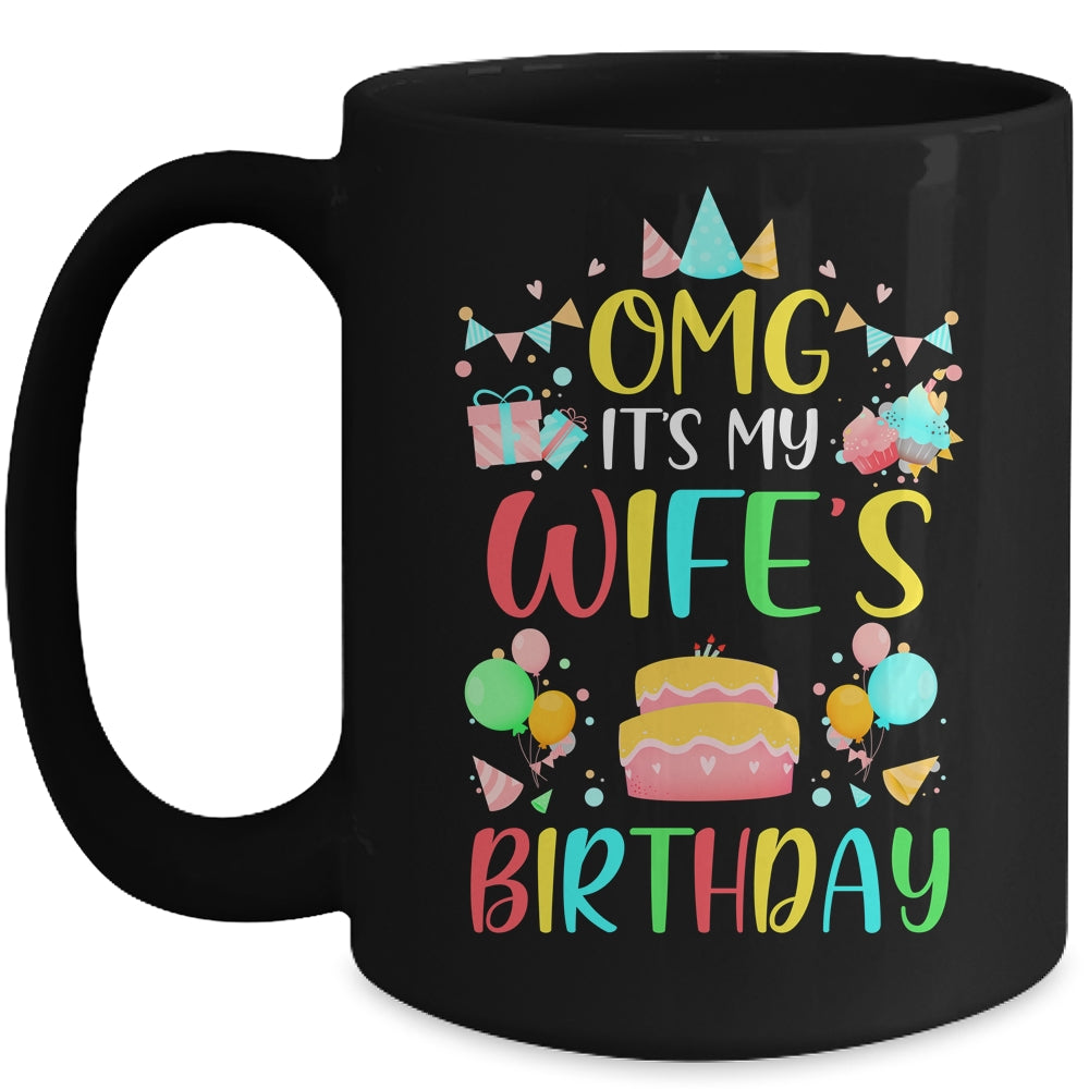 Omg It's My Wife's Birthday Party Family Mug | siriusteestore