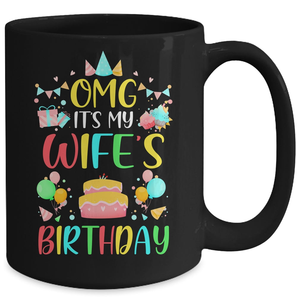Omg It's My Wife's Birthday Party Family Mug | siriusteestore