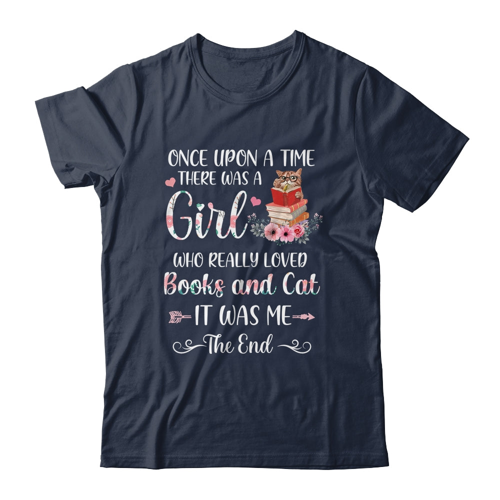 Once upon a time there was a girl who loved cats and books Shirt & Tank Top | siriusteestore