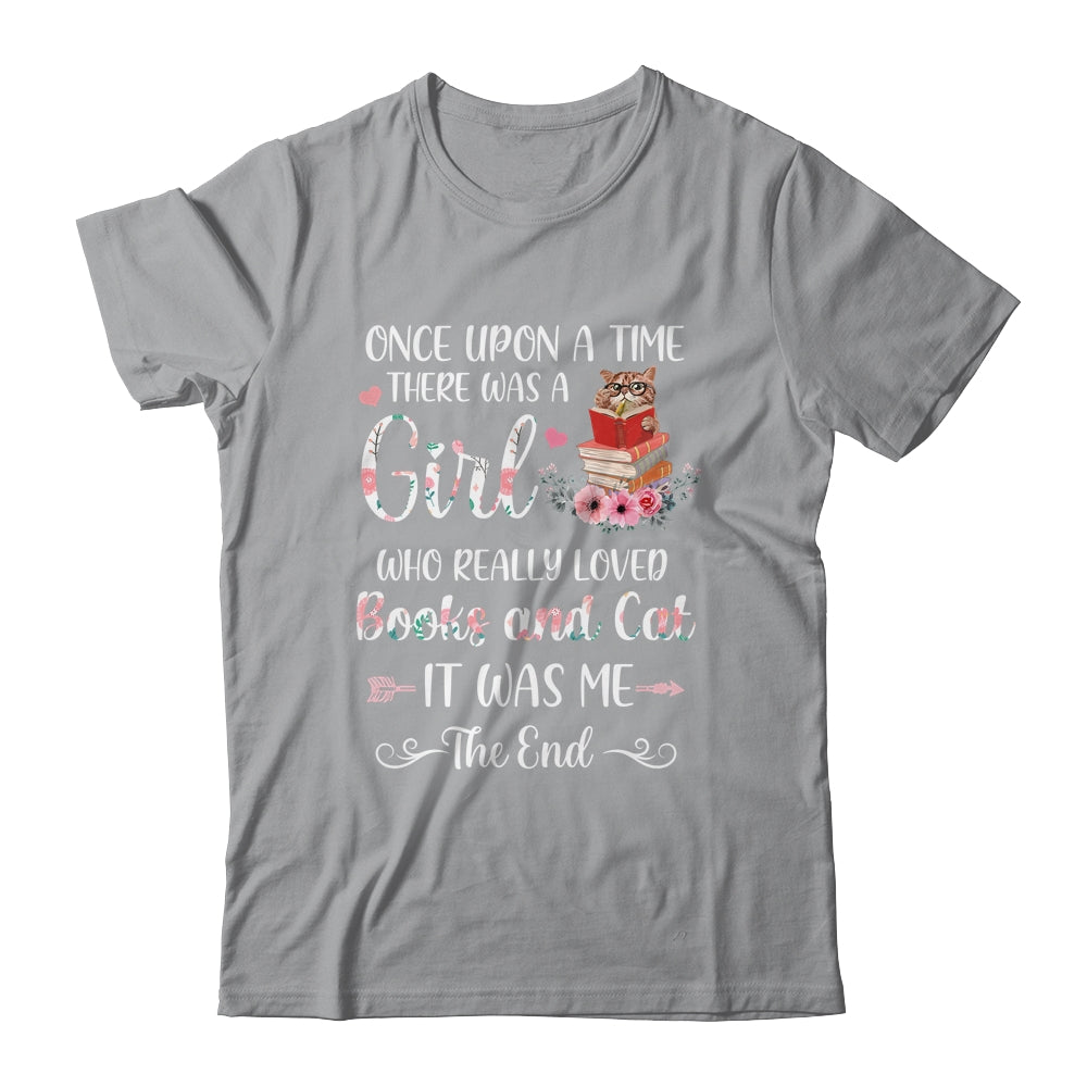 Once upon a time there was a girl who loved cats and books Shirt & Tank Top | siriusteestore