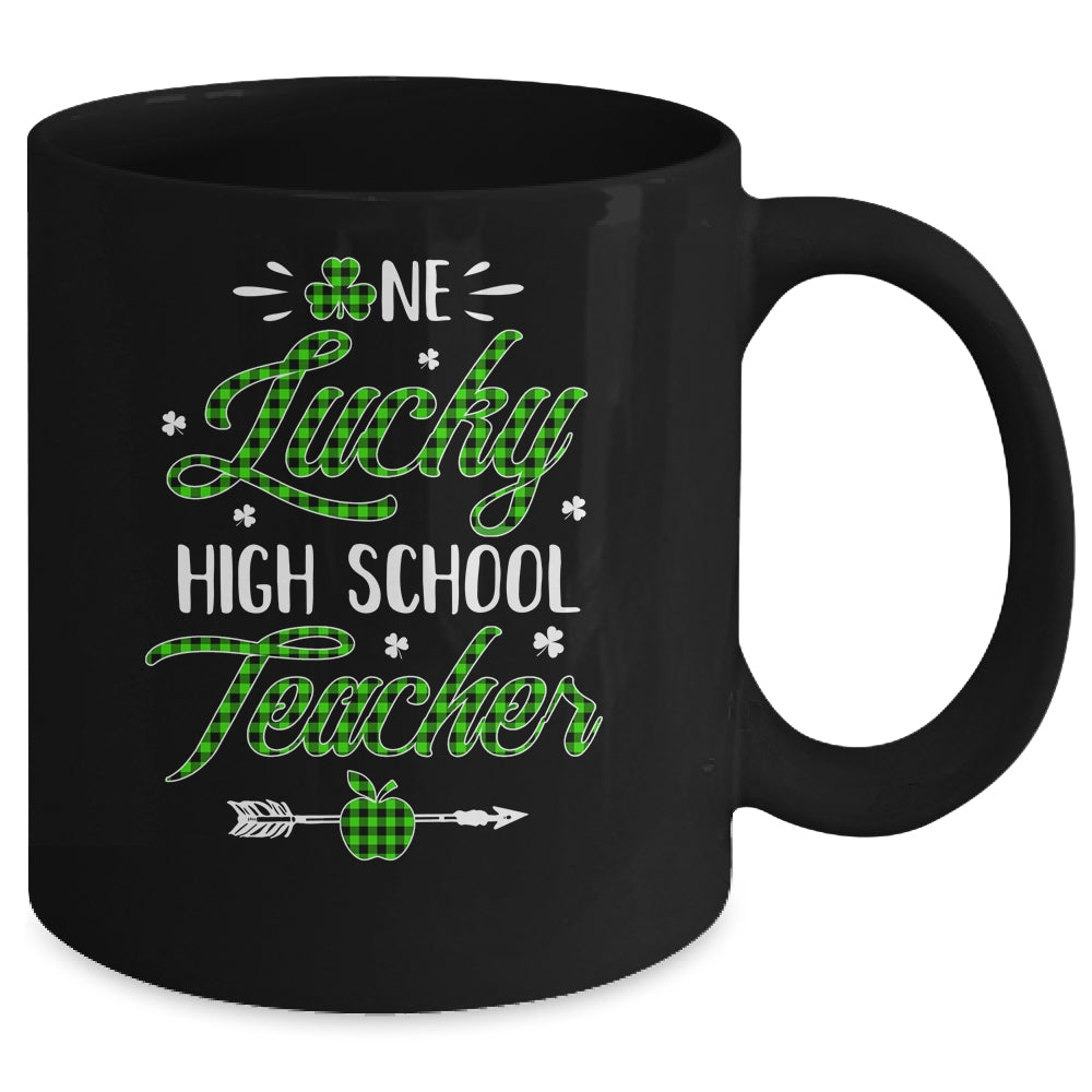 One Lucky High School Teacher St Patricks Day Irish Gift Mug | siriusteestore
