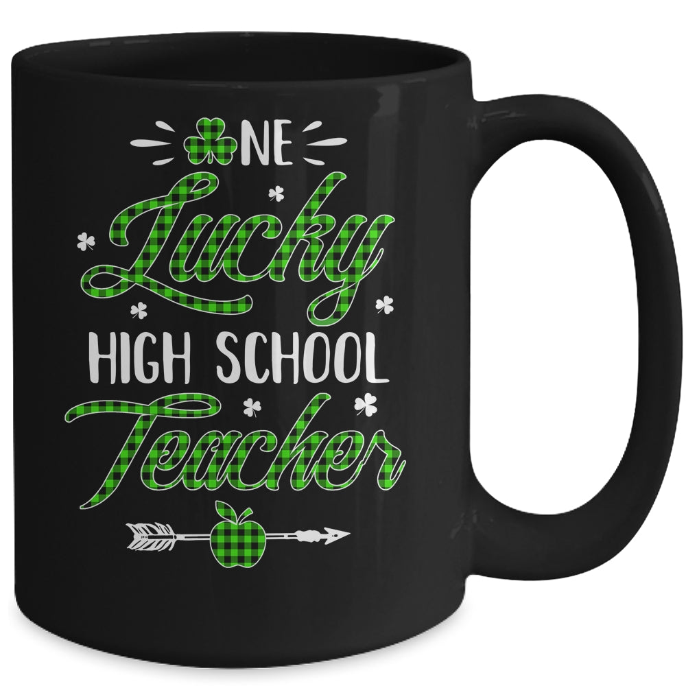 One Lucky High School Teacher St Patricks Day Irish Gift Mug | siriusteestore