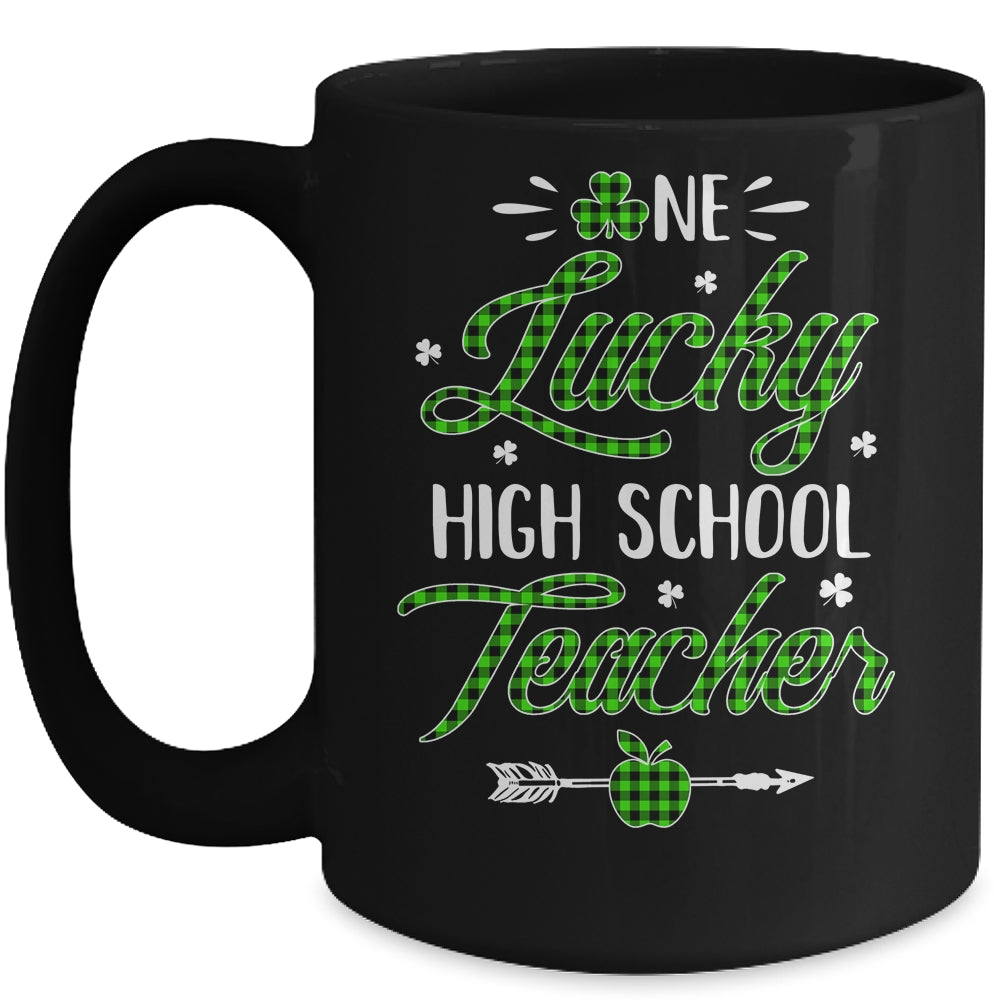 One Lucky High School Teacher St Patricks Day Irish Gift Mug | siriusteestore