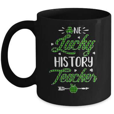 One Lucky History Teacher St Patricks Day Irish Gift Mug | siriusteestore