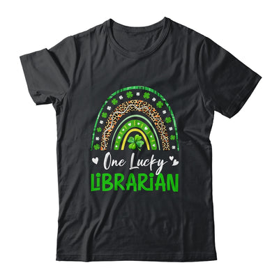One Lucky Librarian Rainbow St Patricks Day Shamrock Shirt & Hoodie | siriusteestore