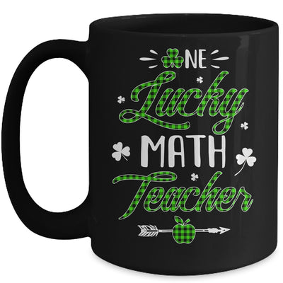 One Lucky Math Teacher St Patricks Day Irish Gift Mug | siriusteestore