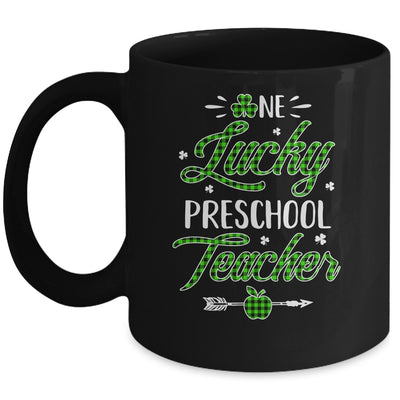 One Lucky Preschool Teacher St Patricks Day Irish Gift Mug | siriusteestore