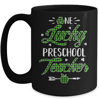 One Lucky Preschool Teacher St Patricks Day Irish Gift Mug | siriusteestore