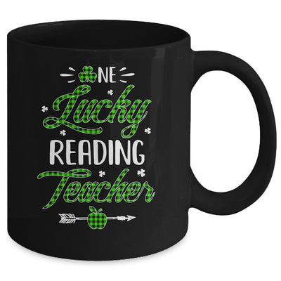 One Lucky Reading Teacher St Patricks Day Irish Gift Mug | siriusteestore