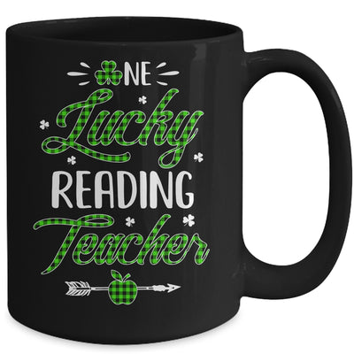 One Lucky Reading Teacher St Patricks Day Irish Gift Mug | siriusteestore