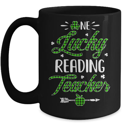 One Lucky Reading Teacher St Patricks Day Irish Gift Mug | siriusteestore