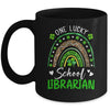 One Lucky School Librarian Rainbow St Patricks Day Mug | siriusteestore