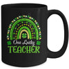 One Lucky Teacher Rainbow St Patrick's Day Appreciation Mug | siriusteestore