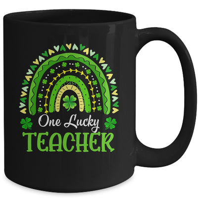 One Lucky Teacher Rainbow St Patrick's Day Appreciation Mug | siriusteestore
