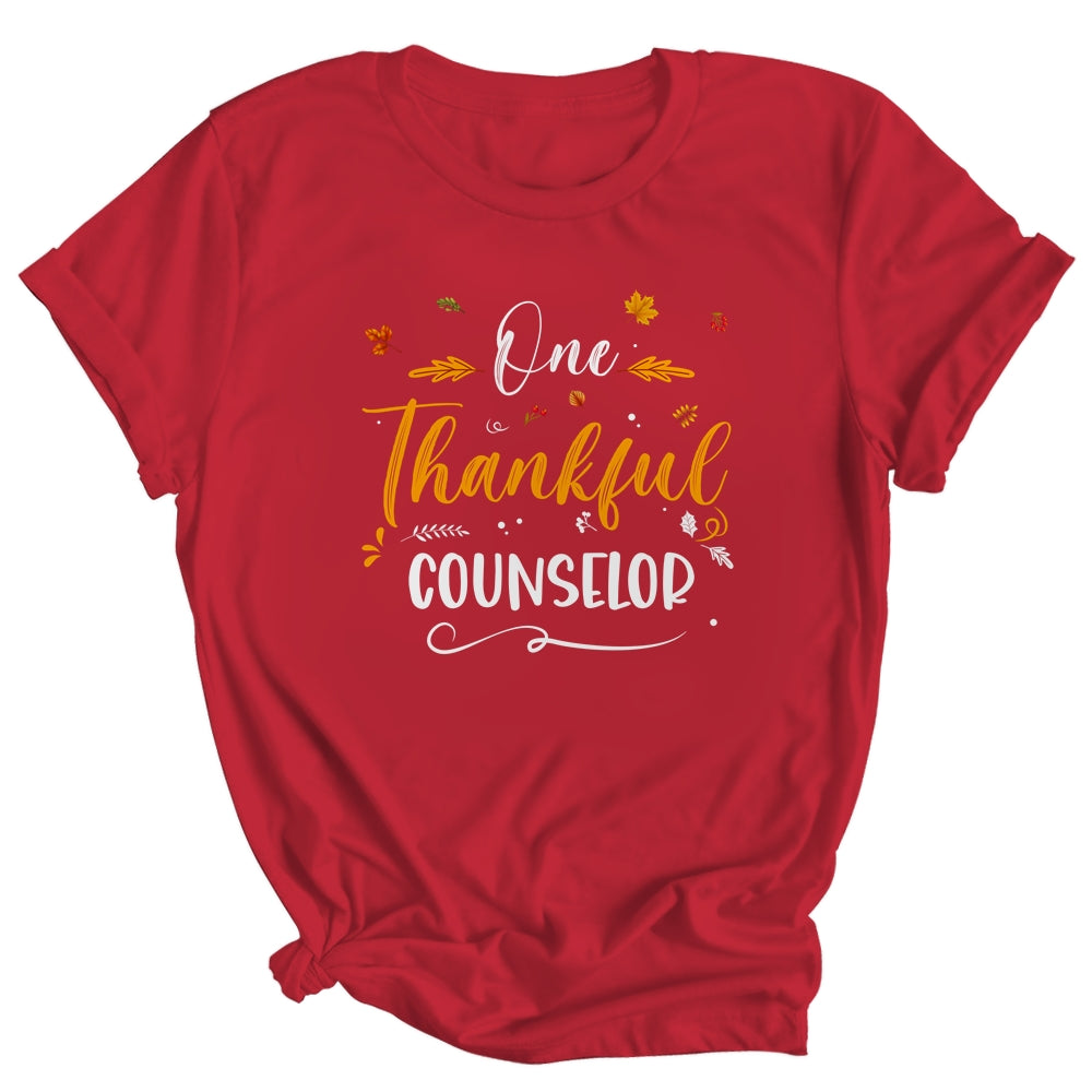 One Thankful School Counselor Fall Thanksgiving Shirt & Hoodie | siriusteestore