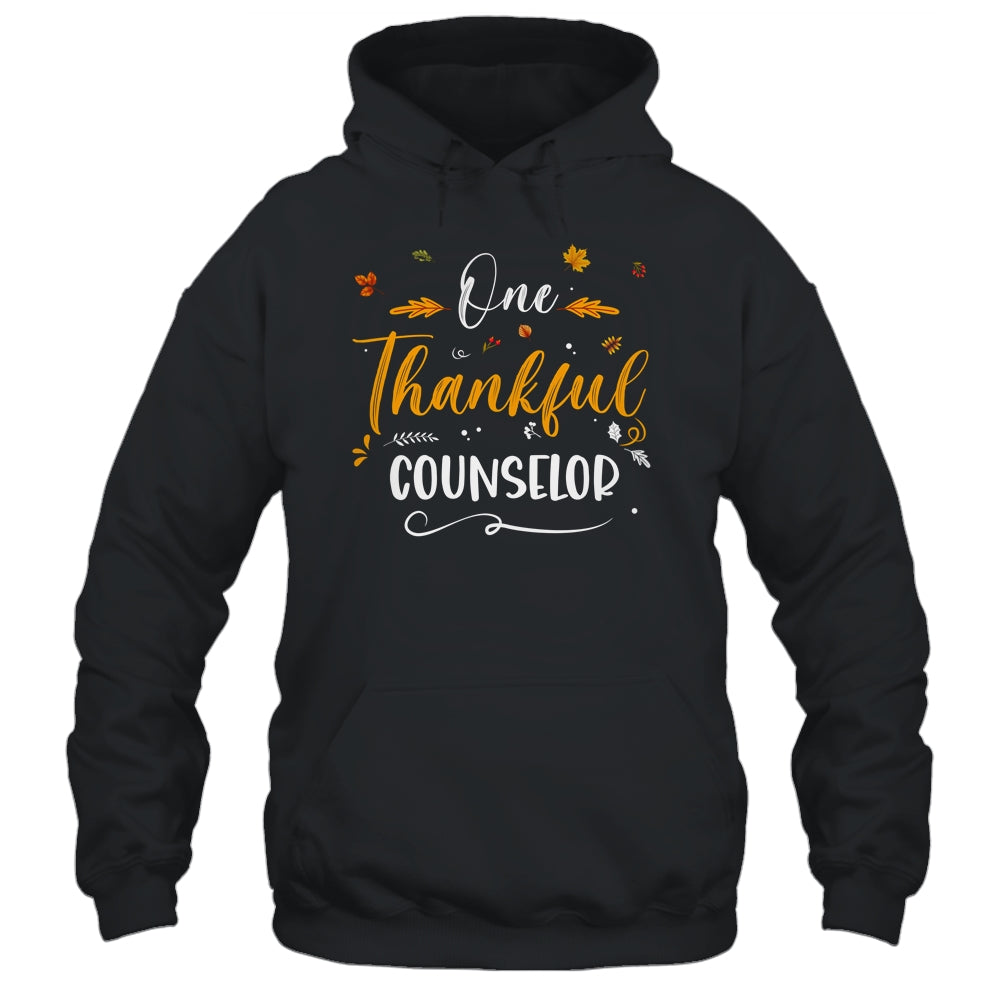 One Thankful School Counselor Fall Thanksgiving Shirt & Hoodie | siriusteestore