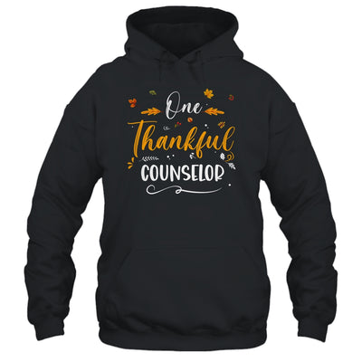 One Thankful School Counselor Fall Thanksgiving Shirt & Hoodie | siriusteestore