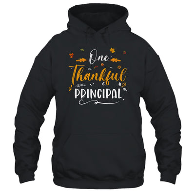 One Thankful School Principal Fall Thanksgiving Shirt & Hoodie | siriusteestore