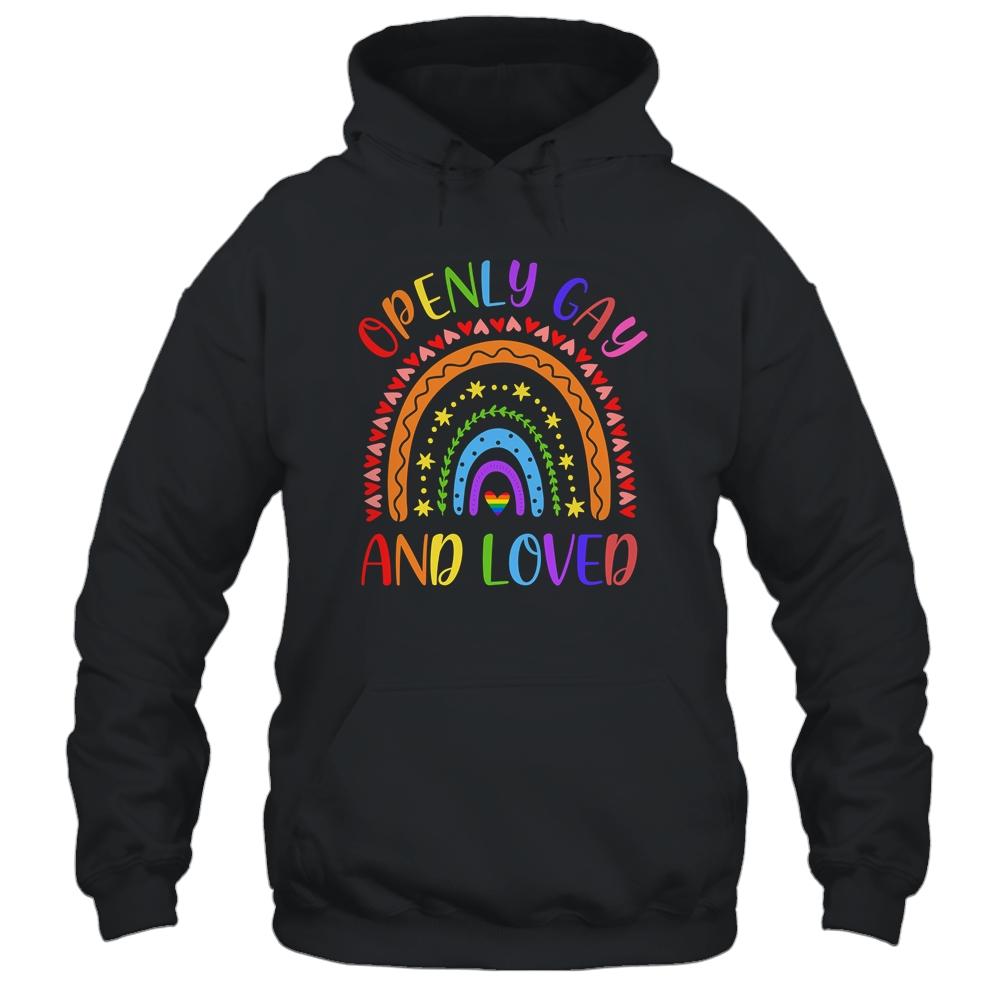 Openly Gay Loved Proud Pride Gays Lesbian LGBT LGBTQ Shirt & Hoodie | Siriustee.com