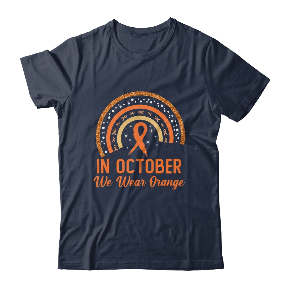 Orange ADHD Awareness In October We Wear Orange Rainbow Shirt & Hoodie | siriusteestore